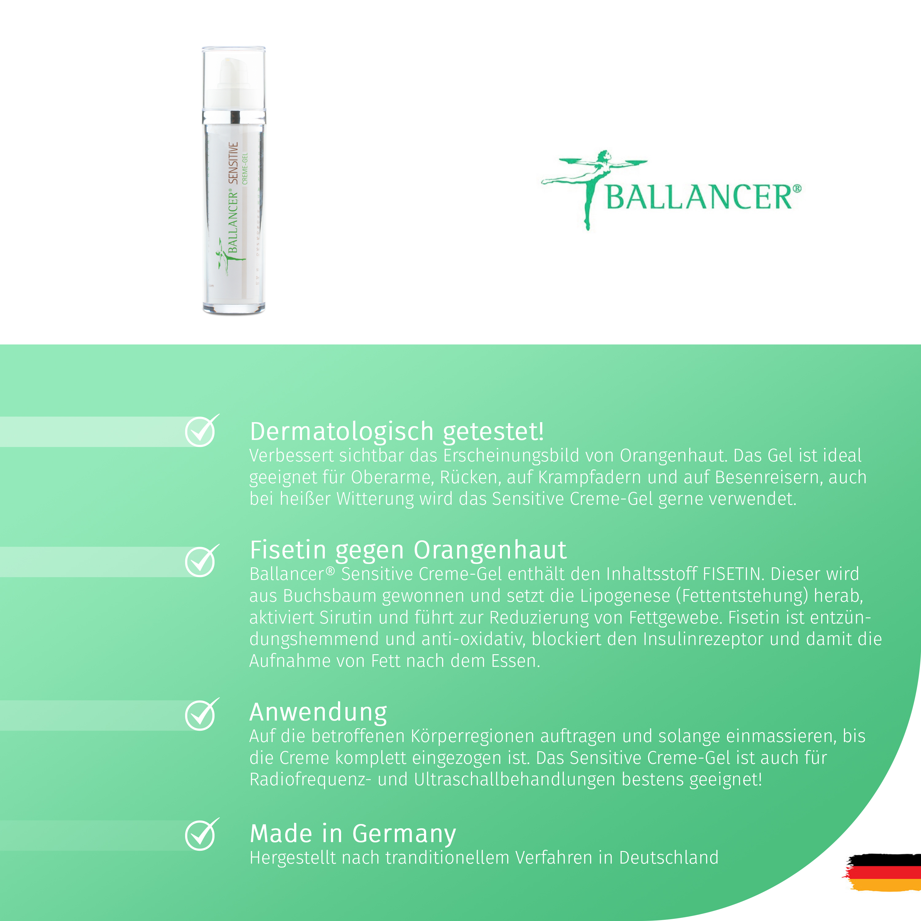 Ballancer® SENSITIVE Gel 50 ml Airless Spender