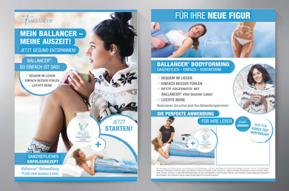 Flyer Kampagne "Mein Ballancer – Meine Auszeit"