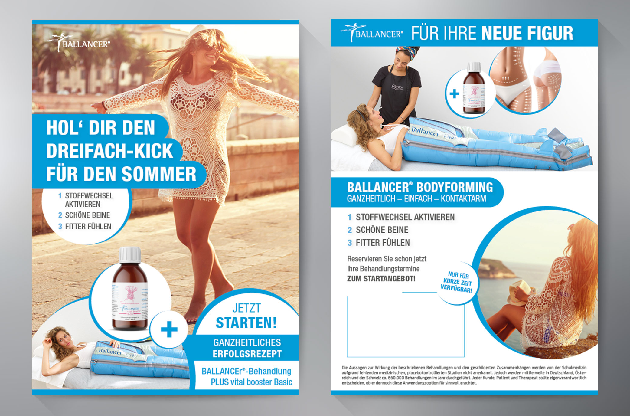 Flyer Kampagne "Dreifach-Kick für den Sommer"