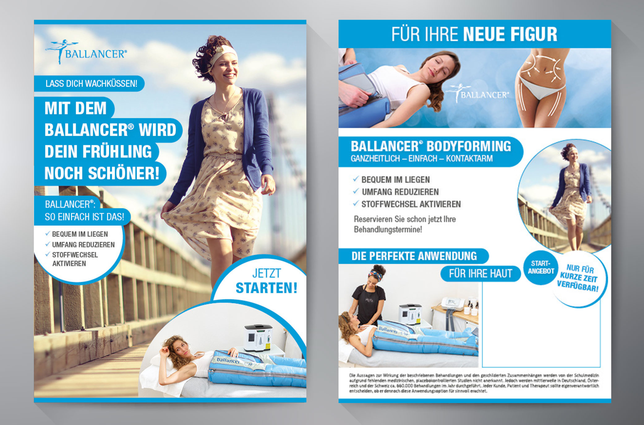 Flyer Kampagne "Mit dem Ballancer wird dein Frühling noch schöner" 