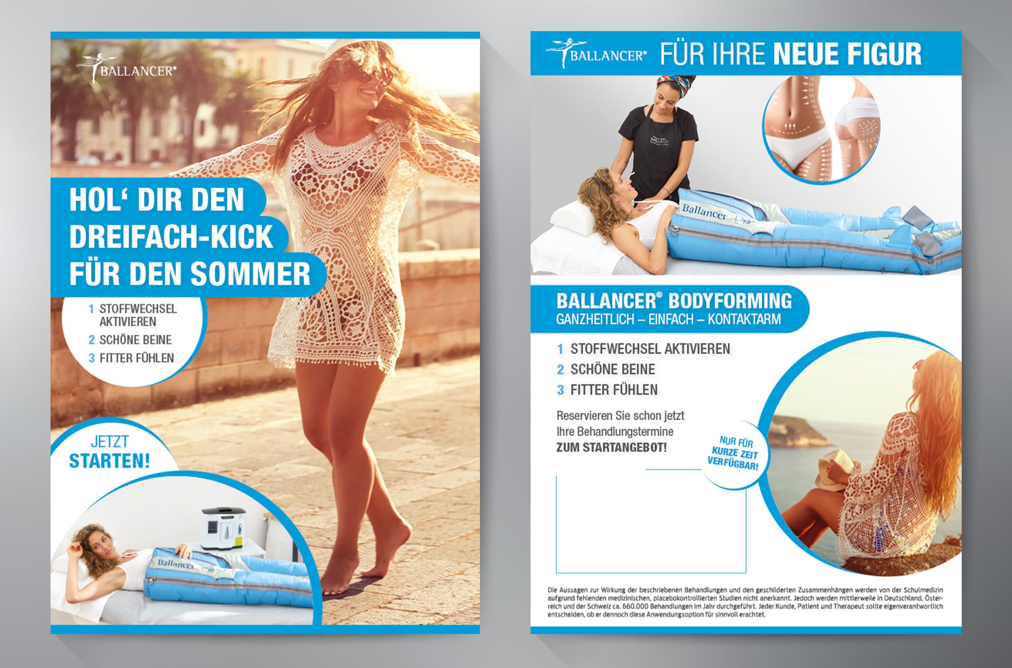 Flyer Kampagne "Dreifach-Kick für den Sommer"