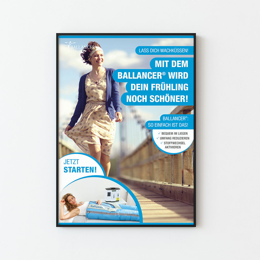 Plakat Format A1 "Mit dem Ballancer wird dein Frühling noch schöner"