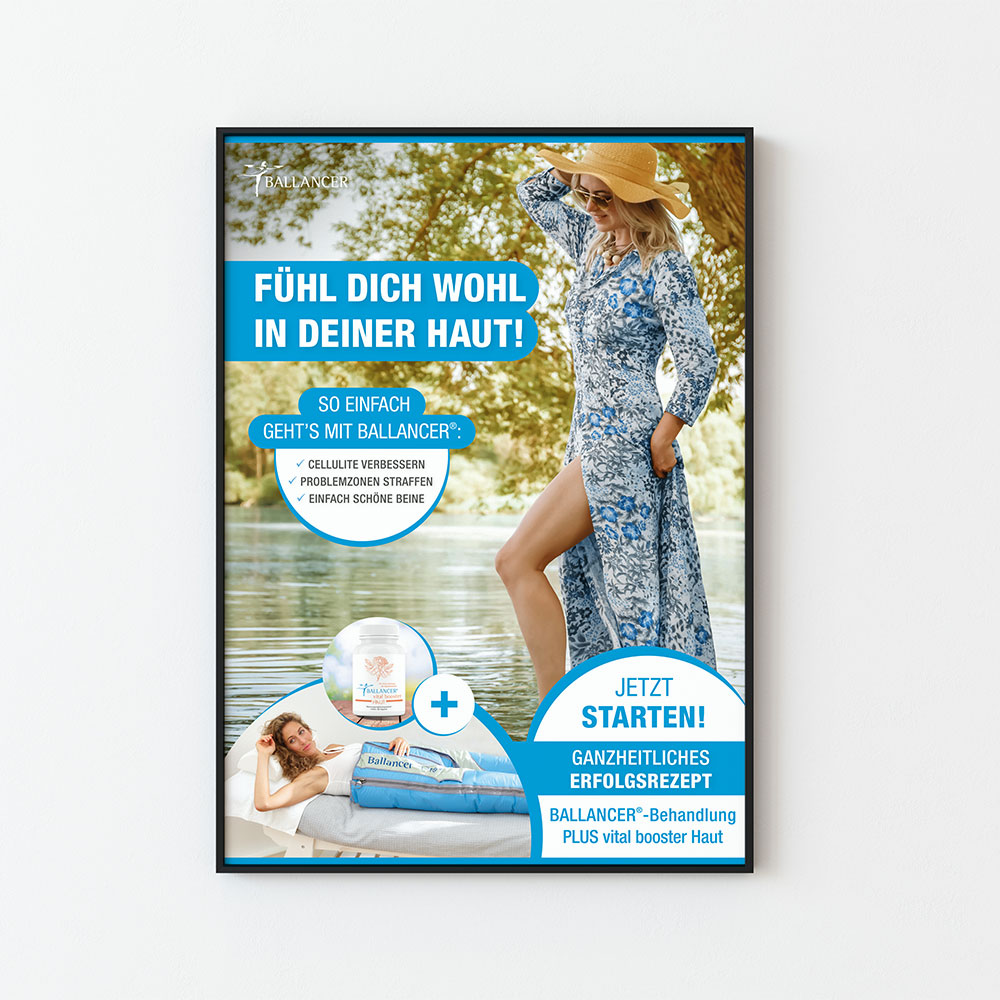 Plakat Format A1 " Fühl dich wohl in deiner Haut!"