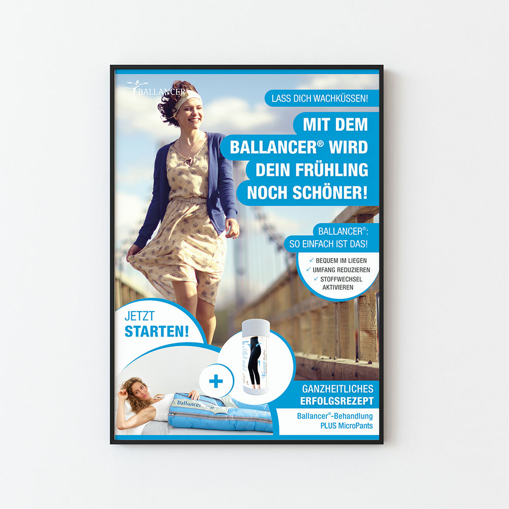 Plakat Format A1 "Mit dem Ballancer wird dein Frühling noch schöner"