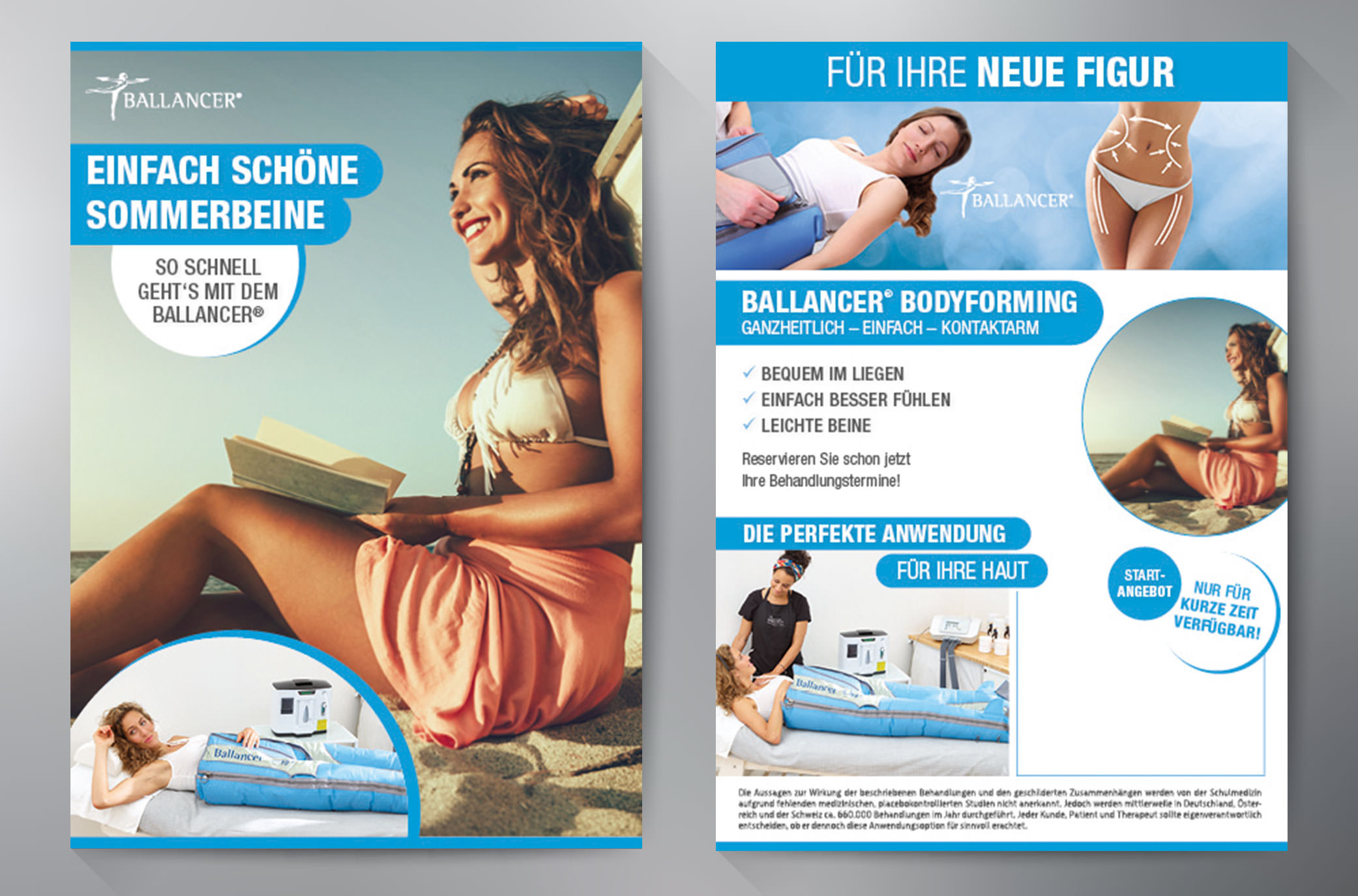 Flyer Kampagne "Einfach schöne Sommerbeine"