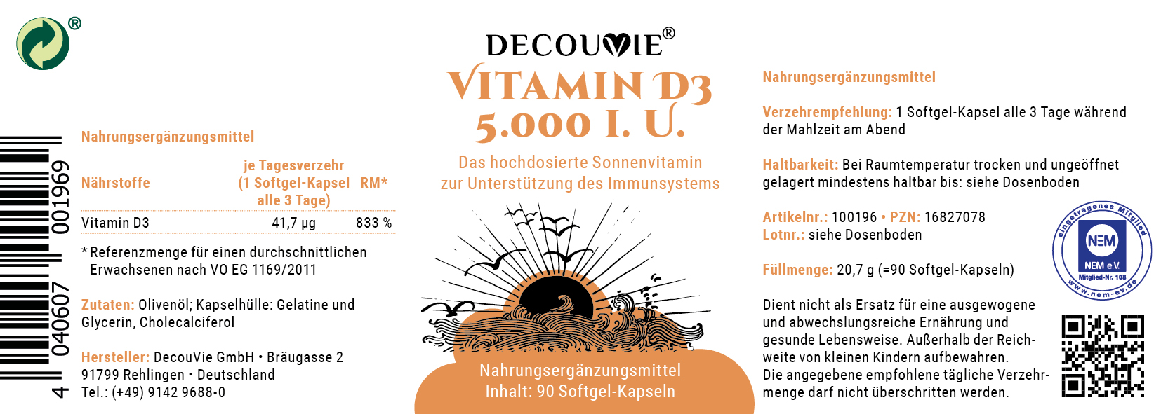 Vitamin D3 5.000 i.U.
