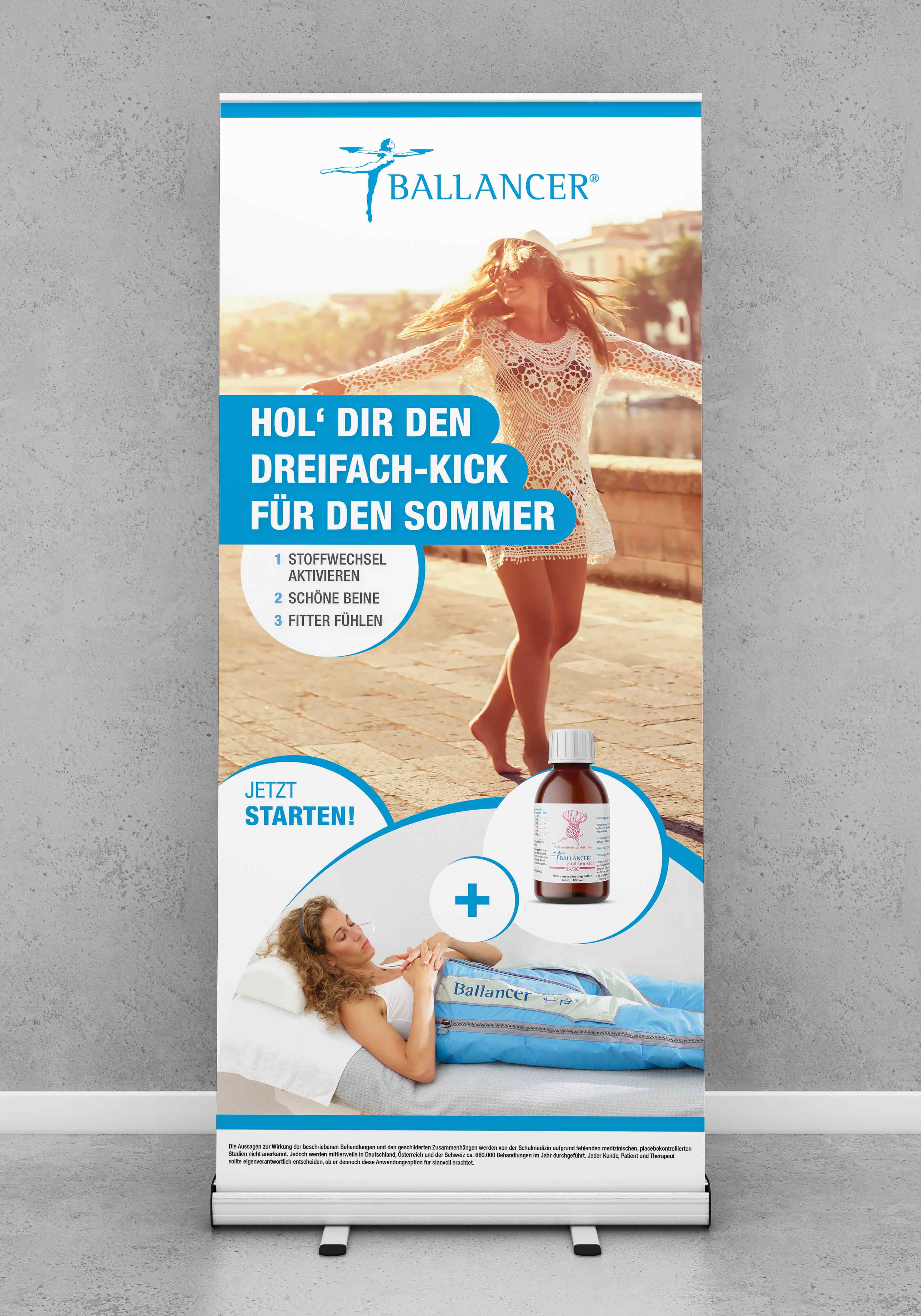 Roll-Up Kampagne "Dreifach-Kick für den Sommer"