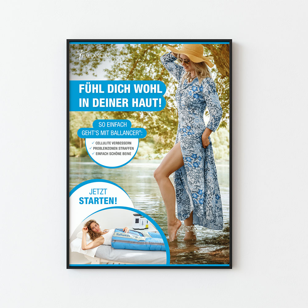 Plakat Format A1 " Fühl dich wohl in deiner Haut!"