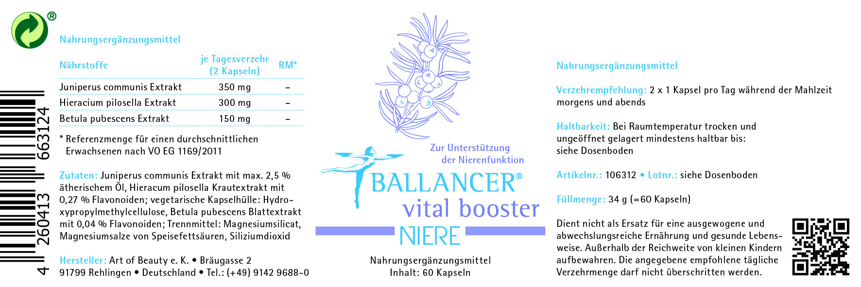 Vital Booster Niere