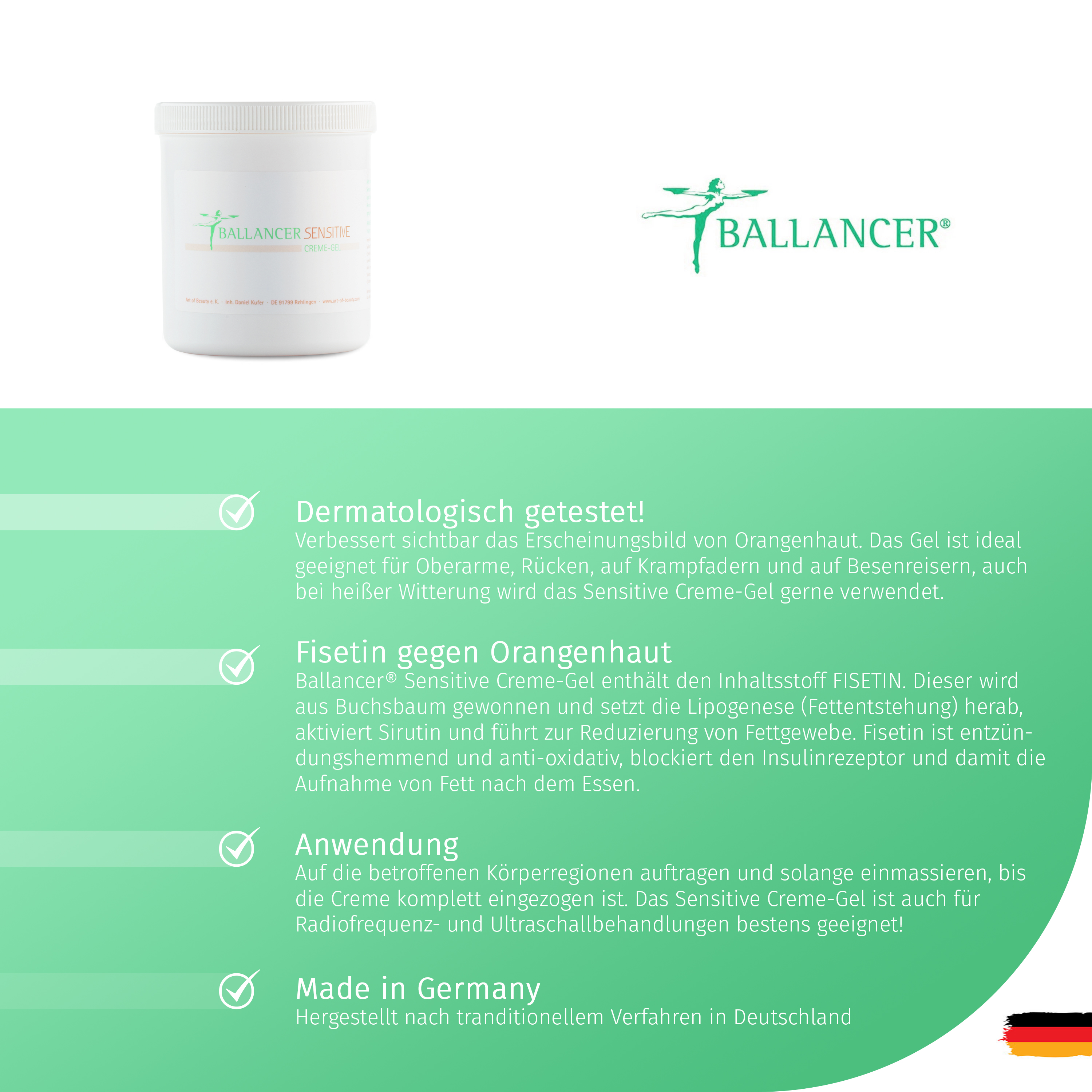 Ballancer® SENSITIVE Gel 500 ml Kabinettware Dose